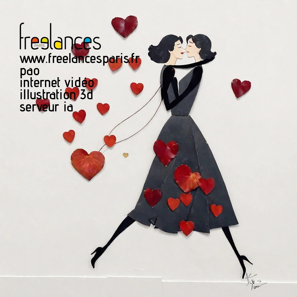 Pao mise en page internet vidéo illustration 3d serveur IA générative AI freelance paris studio de création magazines yrkt3g60